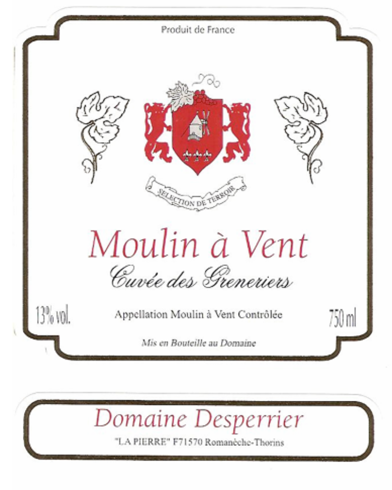 Domaine Desperrier Moulin a Vent Cuvee des Greneriers 2022